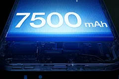 Аккумулятор 7500 мАч, зарядка 80 Вт